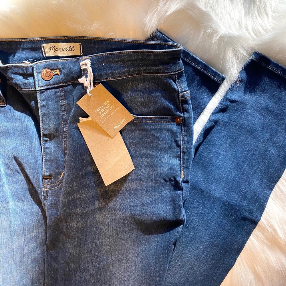NWT Madewell Curvy High Rise Skinny Jeans 10 Tall